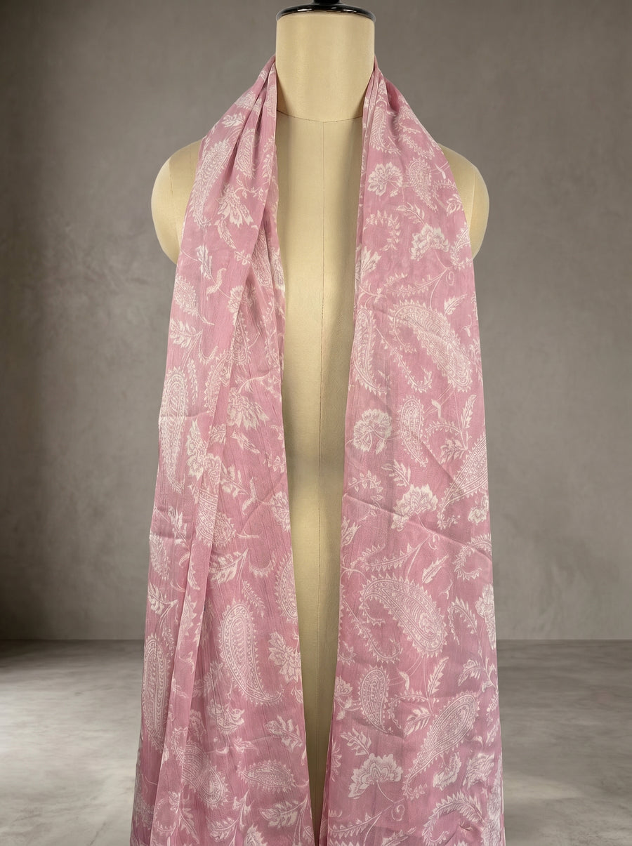 2 IN 1 Digital Print Chiffon Stole | 100x180 cm