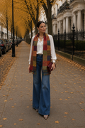 Silk Patchwork Stole |50 x 180 cm