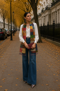 Silk Patchwork Stole |50 x 180 cm