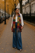 Silk Patchwork Stole |50 x 180 cm