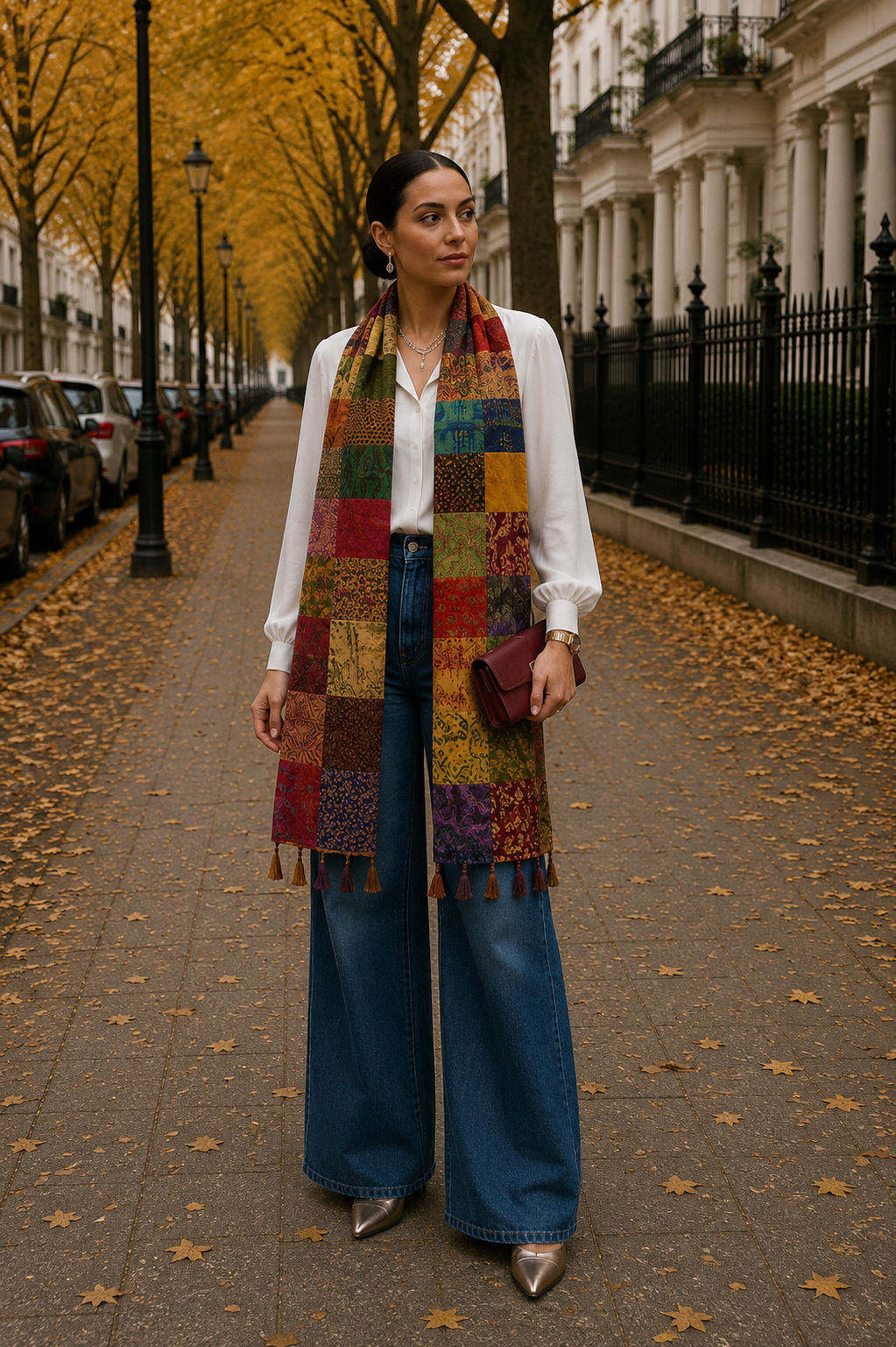 Silk Patchwork Dupatta | 85 x 220 cm