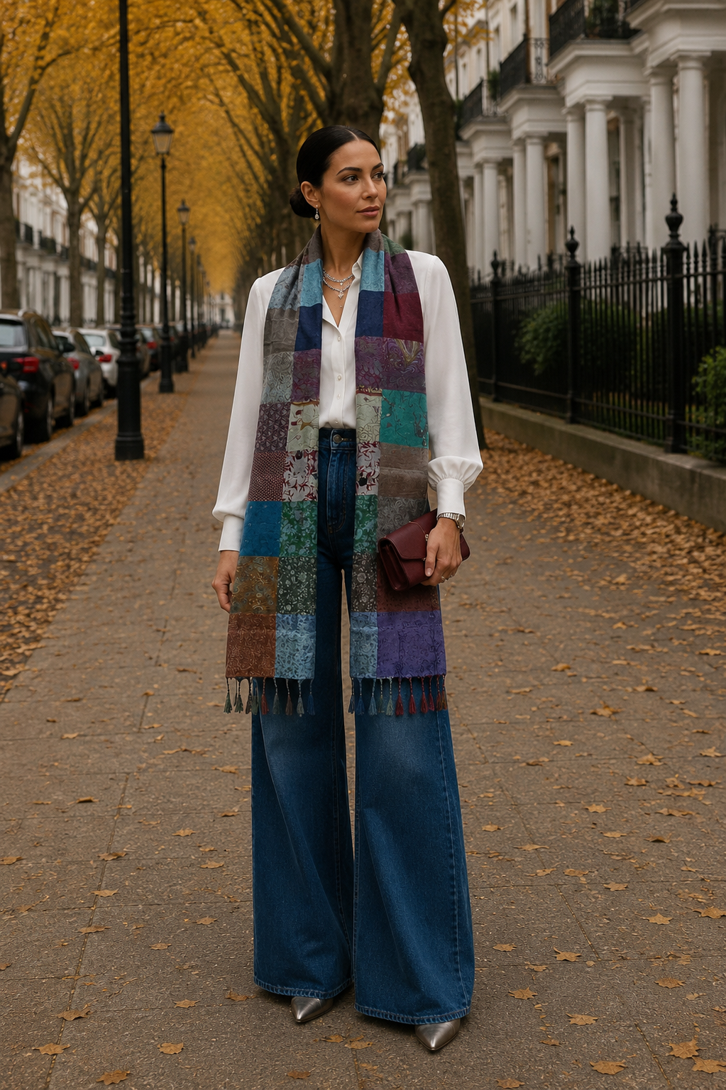Silk Patchwork Dupatta | 85 x 220 cm