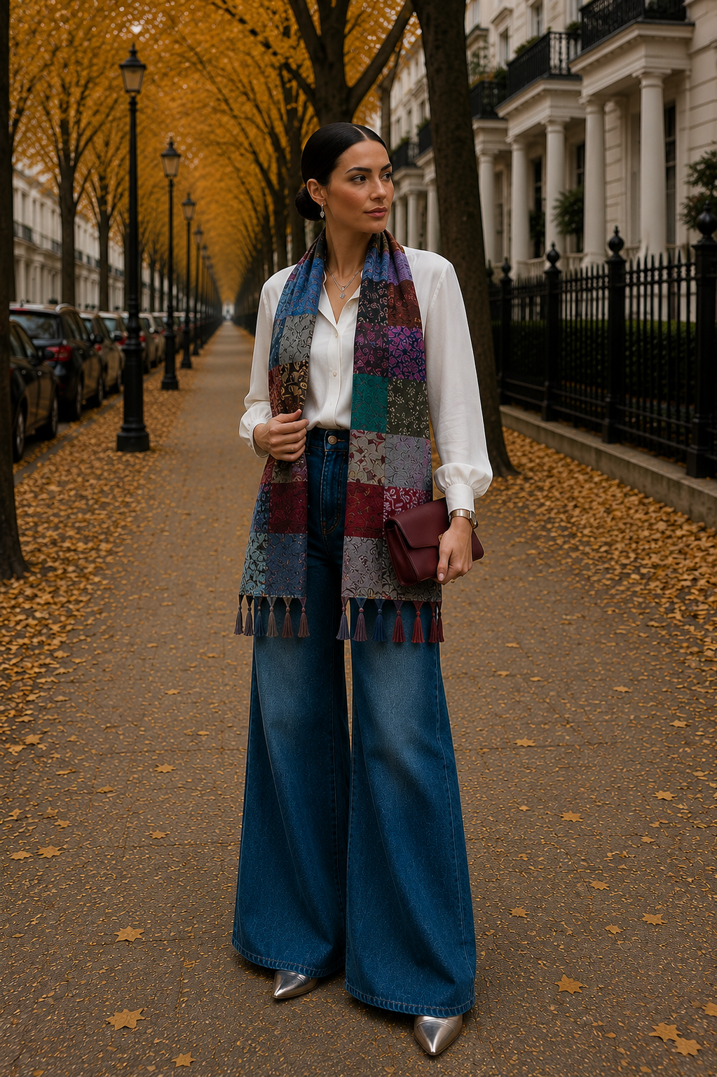 Silk Patchwork Dupatta | 85 x 220 cm