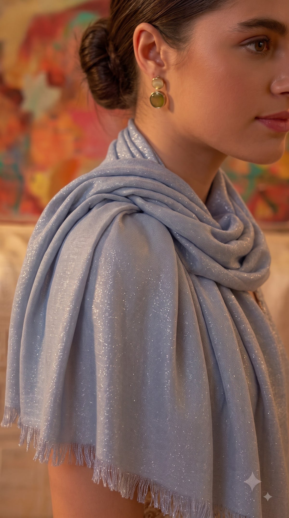 Shimmering Full Lurex Stole
