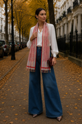 Printed Linen Blend Stole | 70 x 200 cm