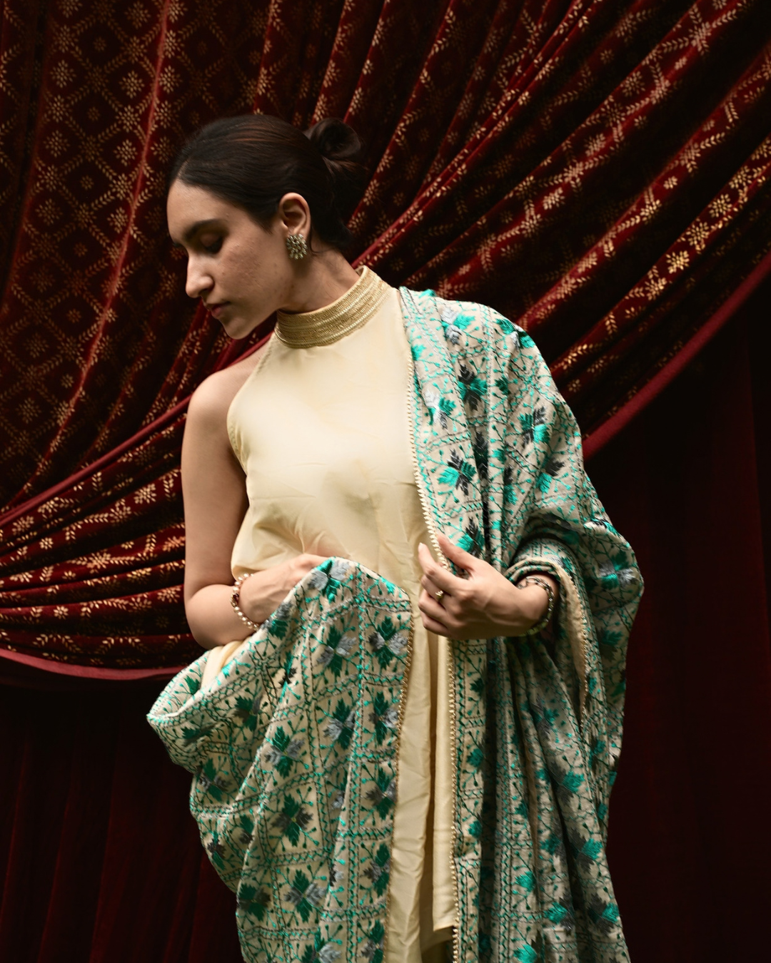 Phulkari Embroidery Dupatta