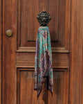 Vintage Paisley Pure Silk Long Stole | 50x180 cm