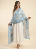 Karivani Luxury Floral Cotton Dupatta