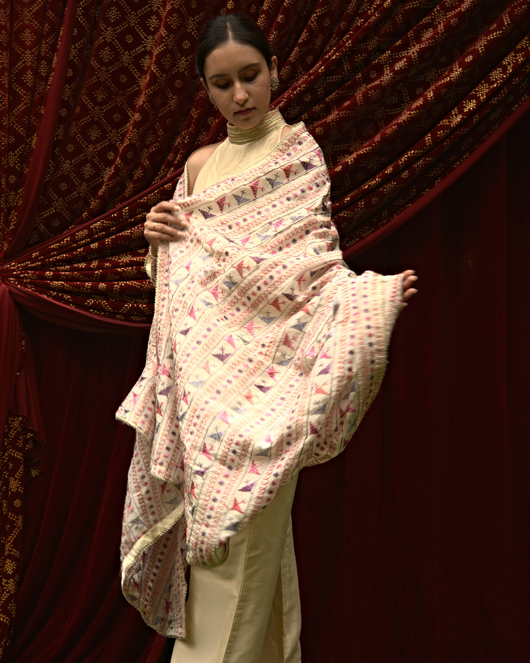 Phulkari Embroidery Dupatta