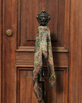 Vintage Paisley Pure Silk Long Stole | 50x180 cm