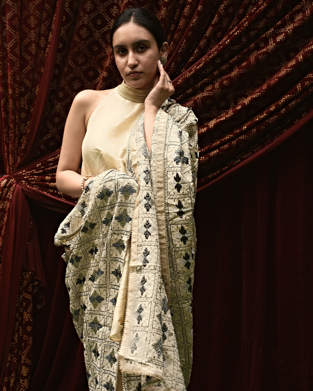 Phulkari Embroidery Dupatta
