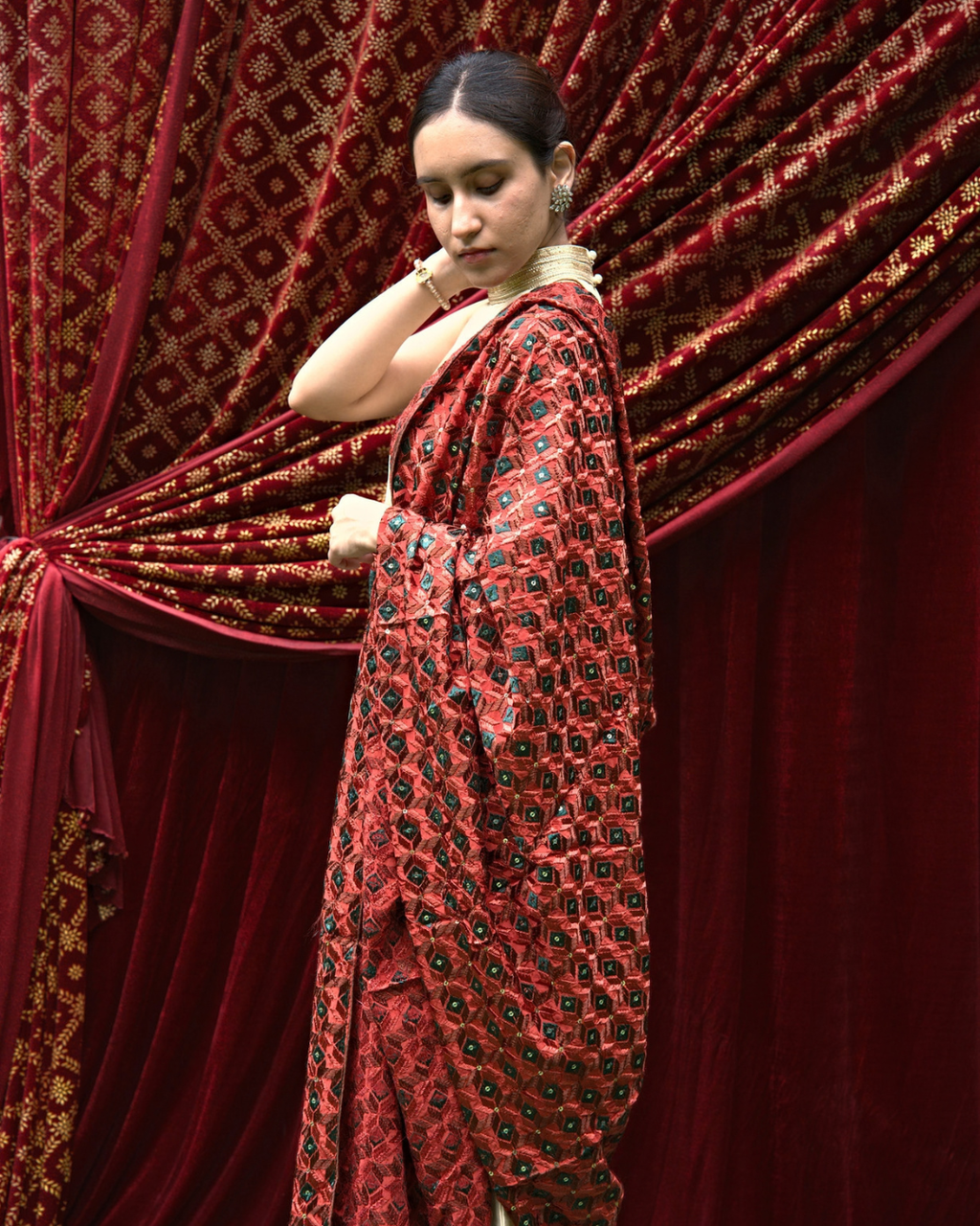 Phulkari Embroidery Dupatta