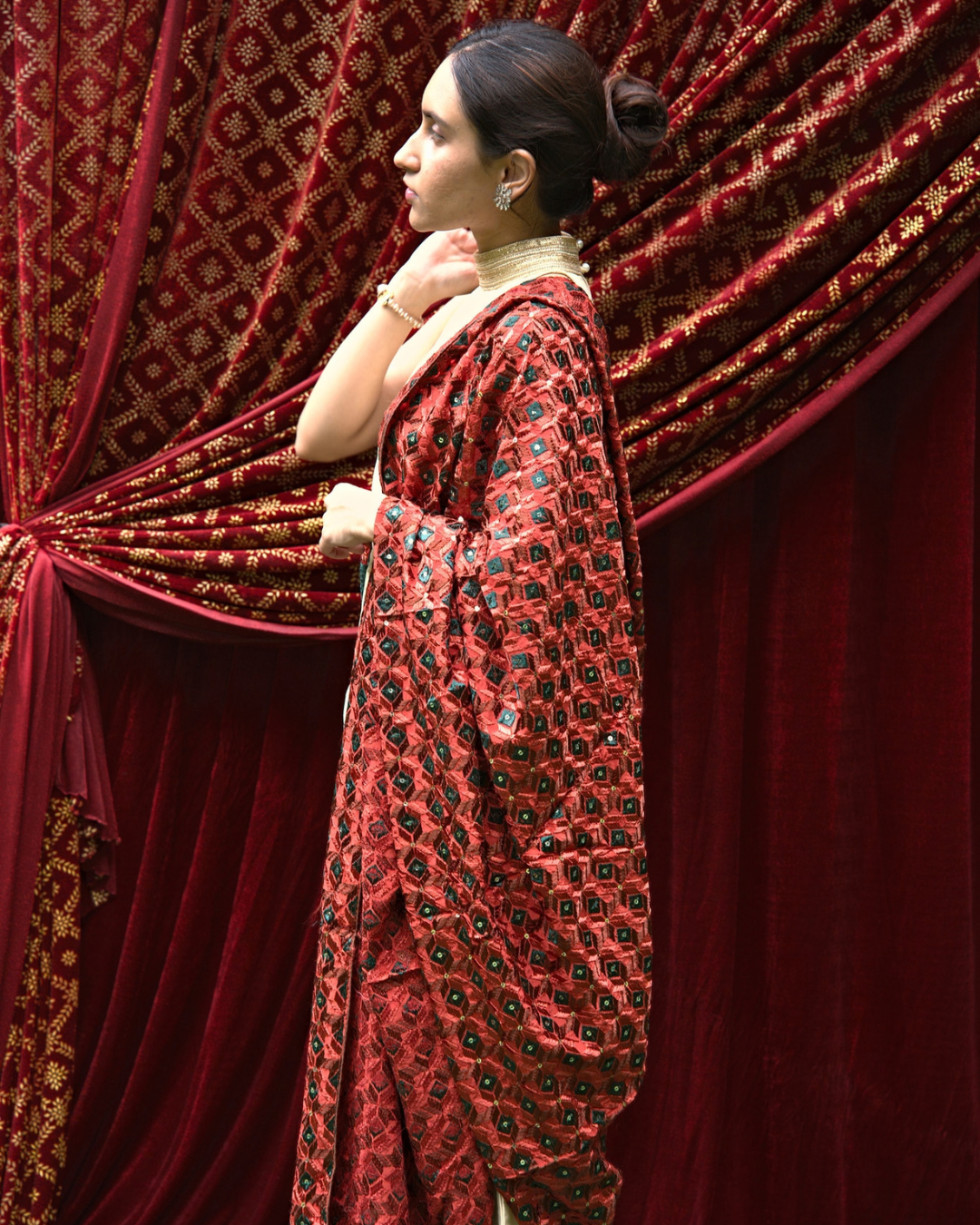 Phulkari Embroidery Dupatta