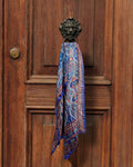 Vintage Paisley Pure Silk Long Stole | 50x180 cm