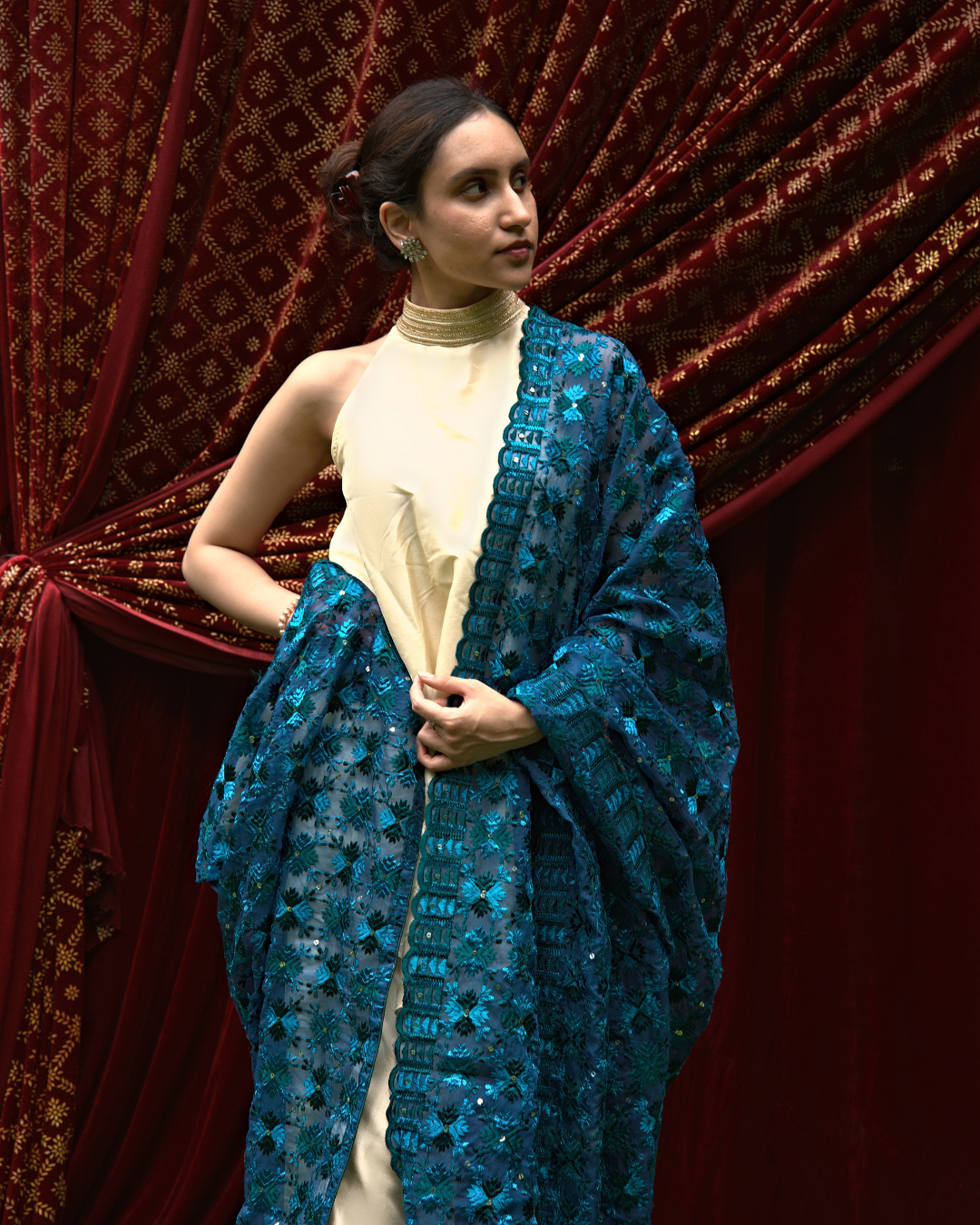 Phulkari Embroidery Dupatta