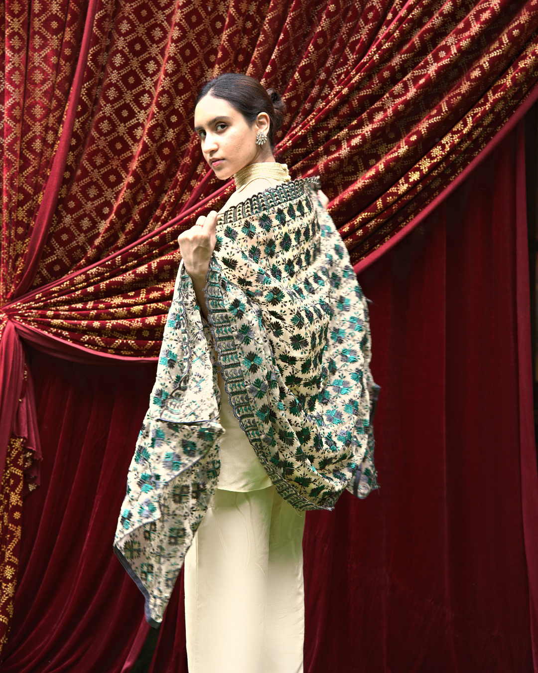 Phulkari Embroidery Dupatta