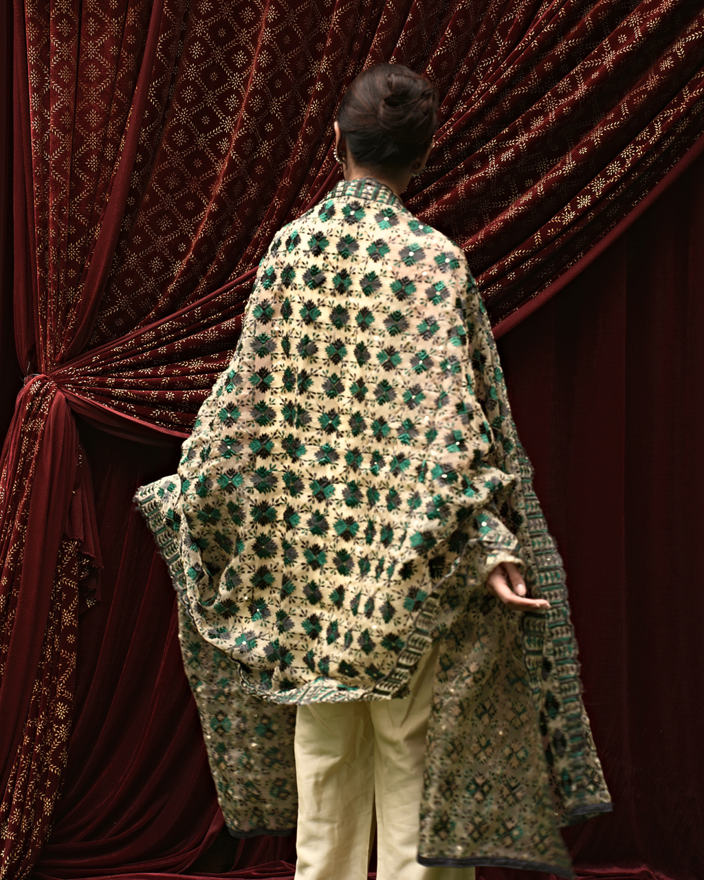 Phulkari Embroidery Dupatta