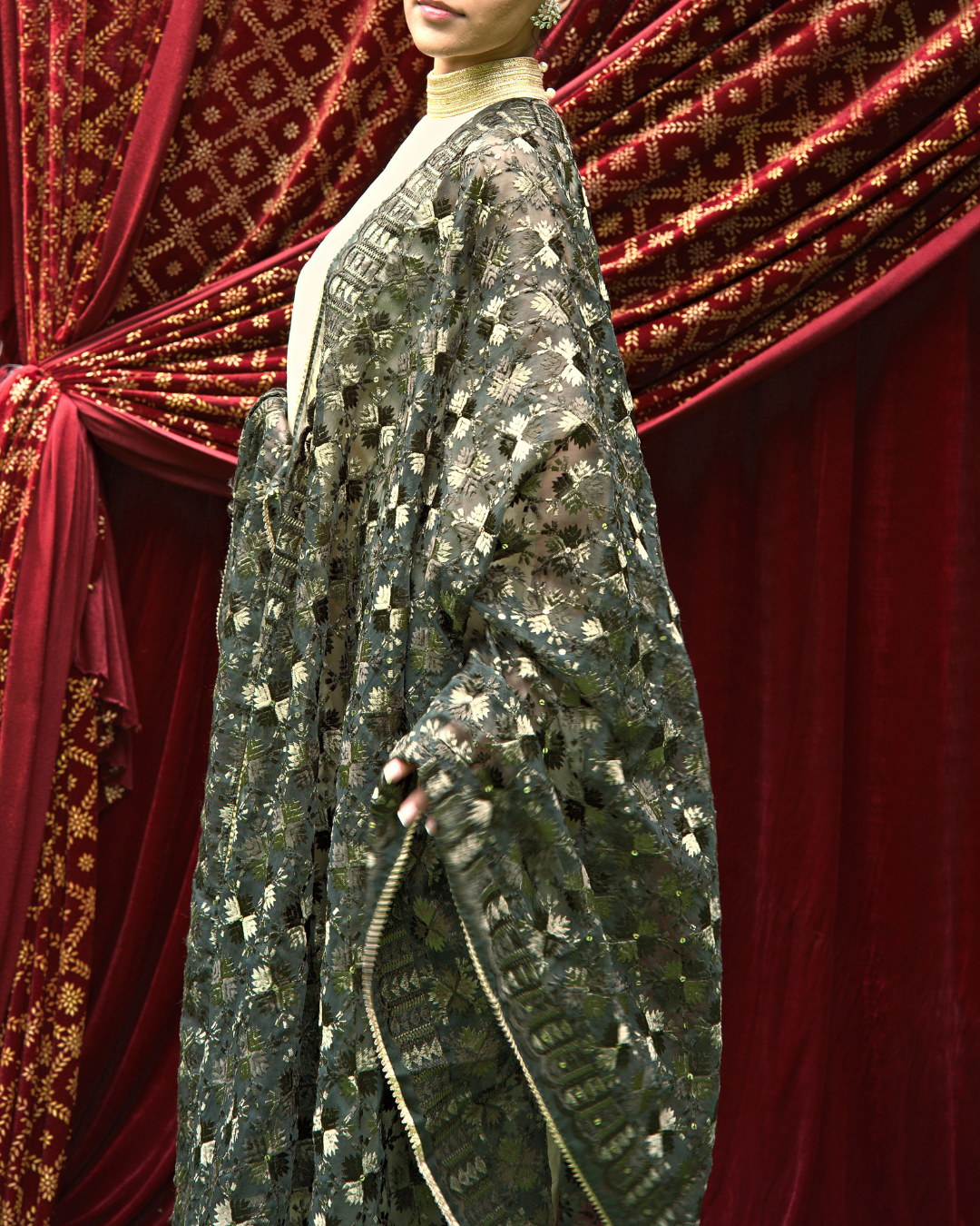 Phulkari Embroidery Dupatta