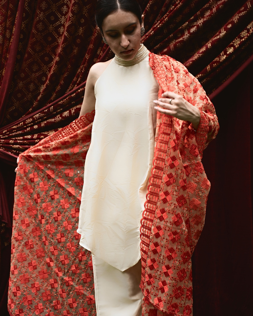 Phulkari Embroidery Dupatta