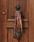 Vintage Paisley Pure Silk Long Stole | 50x180 cm