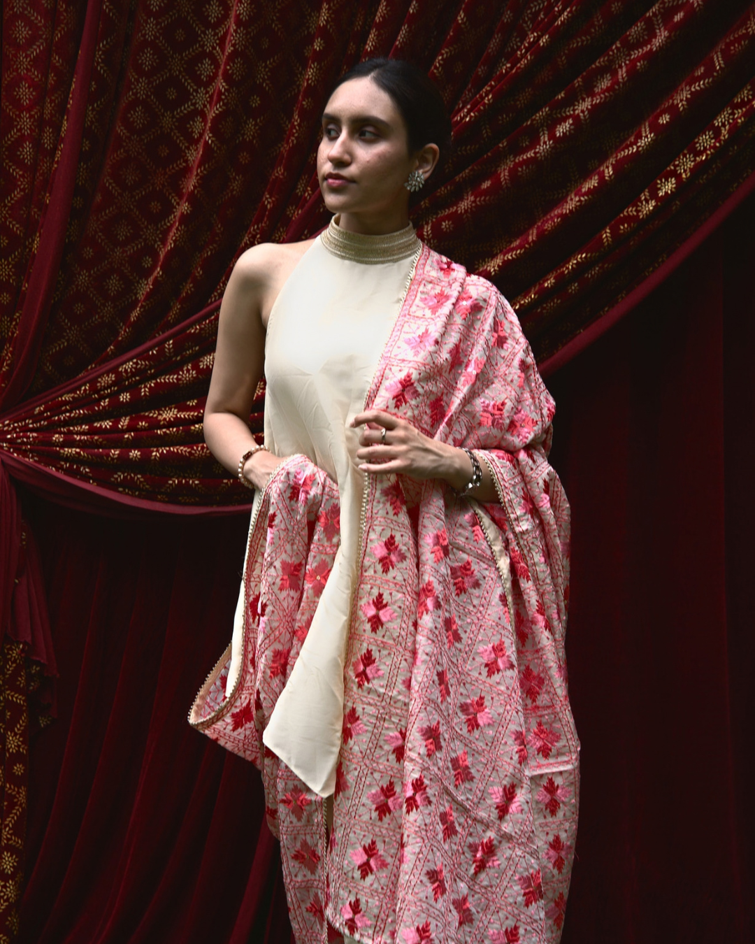 Phulkari Embroidery Dupatta