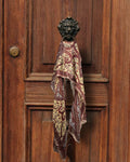 Vintage Paisley Pure Silk Long Stole | 50x180 cm