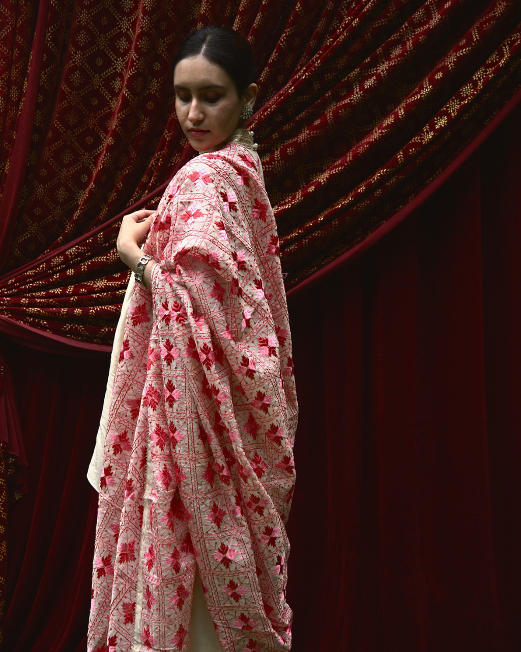 Phulkari Embroidery Dupatta