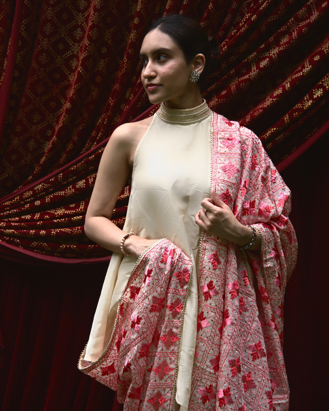 Phulkari Embroidery Dupatta