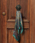 Vintage Paisley Pure Silk Long Stole | 50x180 cm
