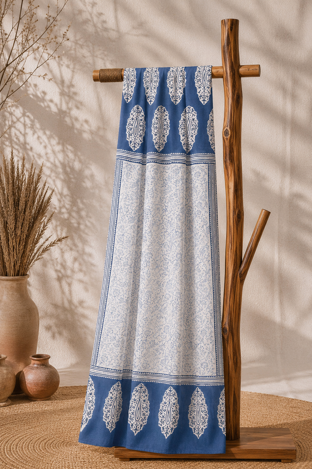 Karivani Luxury Block Print Cotton Dupatta