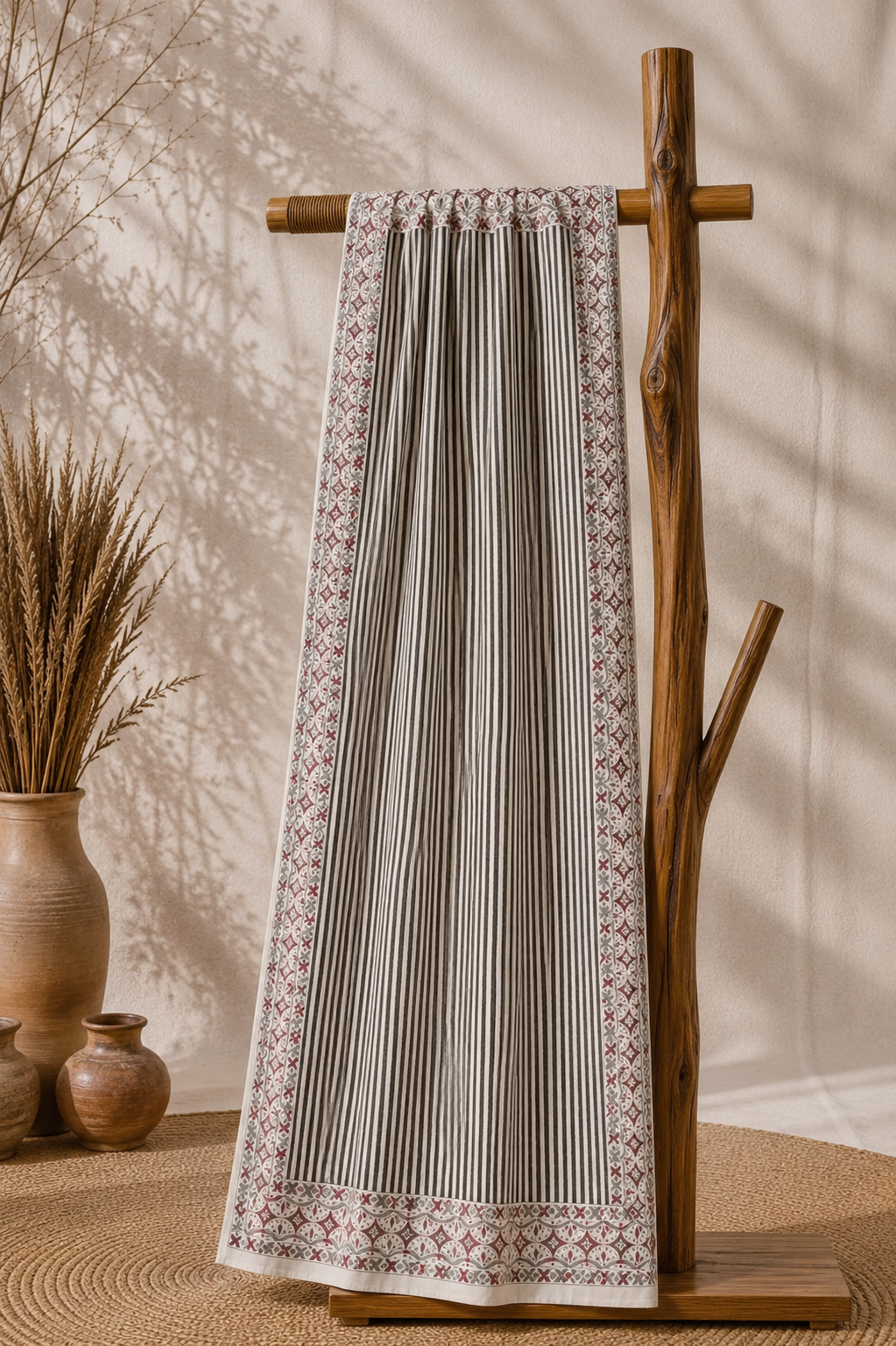 Karivani Luxury Block Print Cotton Dupatta