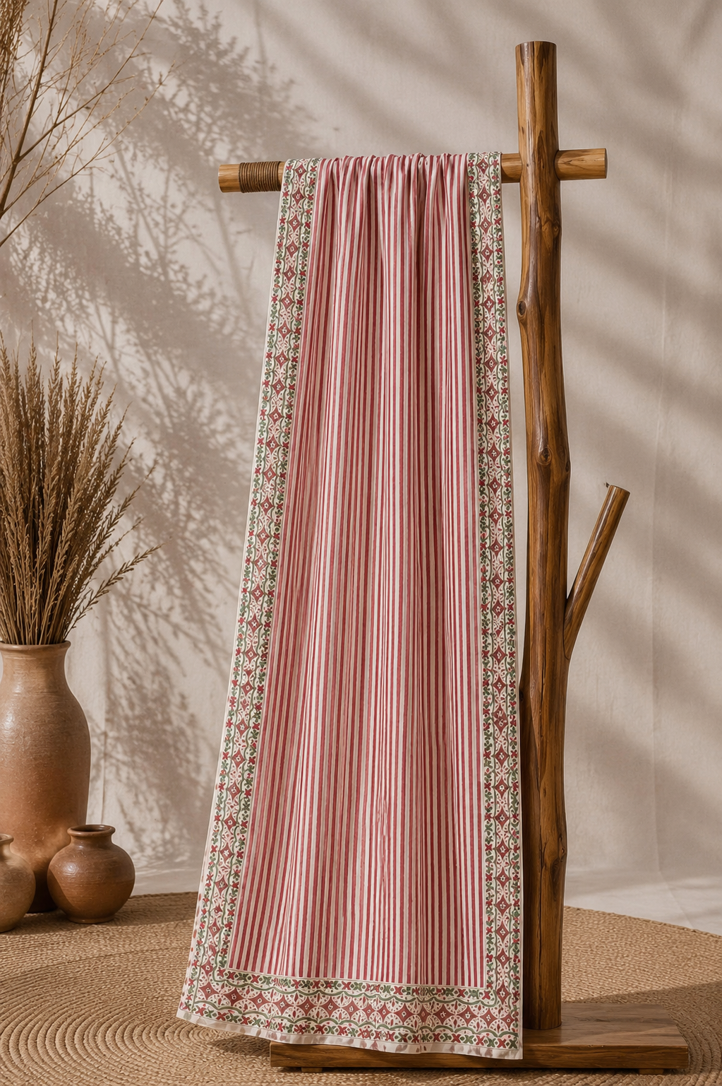 Karivani Luxury Block Print Cotton Dupatta