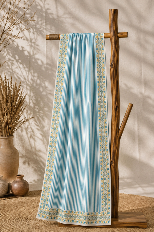 Karivani Luxury Block Print Cotton Dupatta
