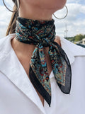 Vintage Paisley Pure Silk Long Stole | 50x180 cm