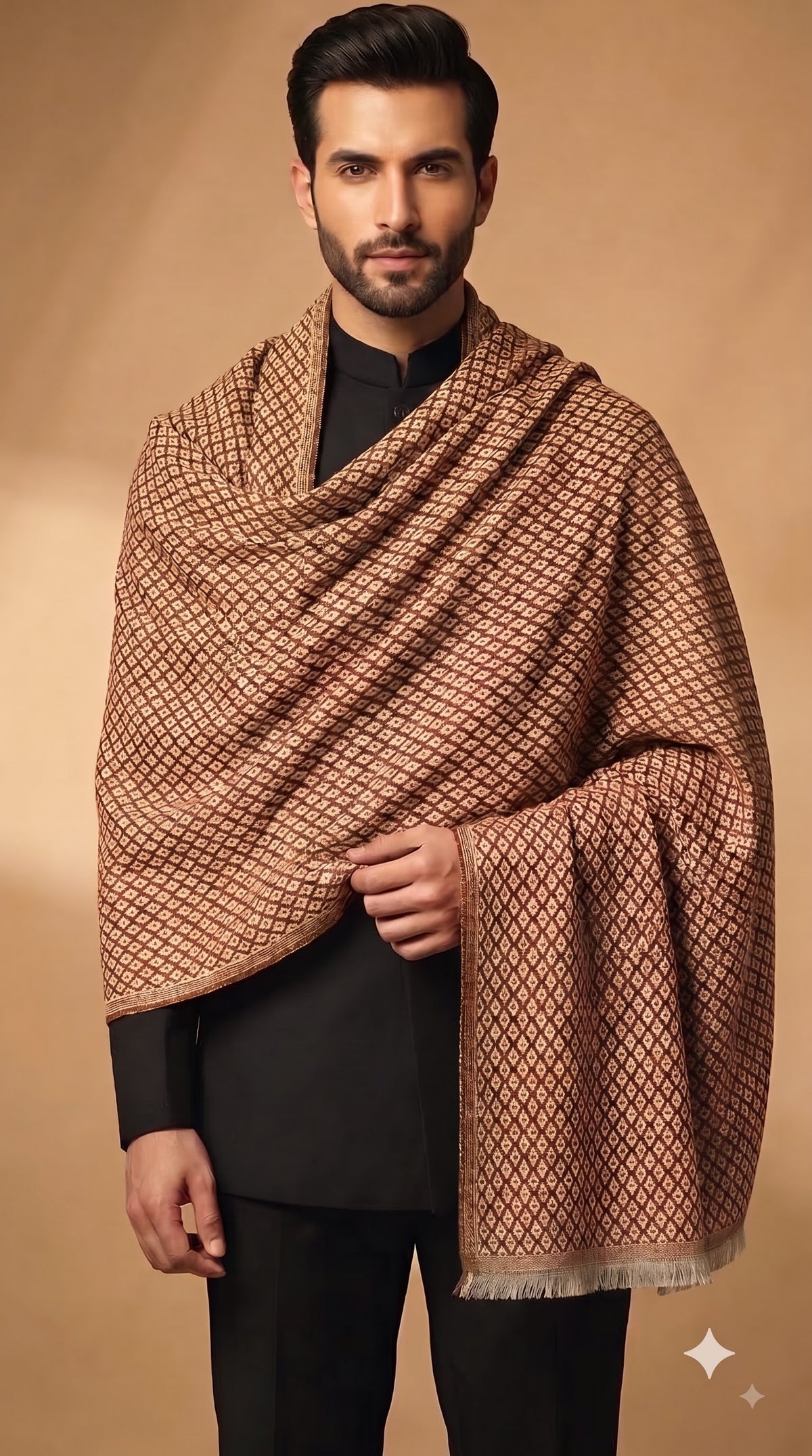 Poly Viscose Dobby Textured Stole