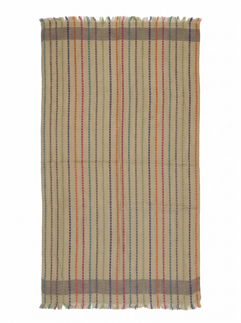 Viscose multi colour stripe dobby stole