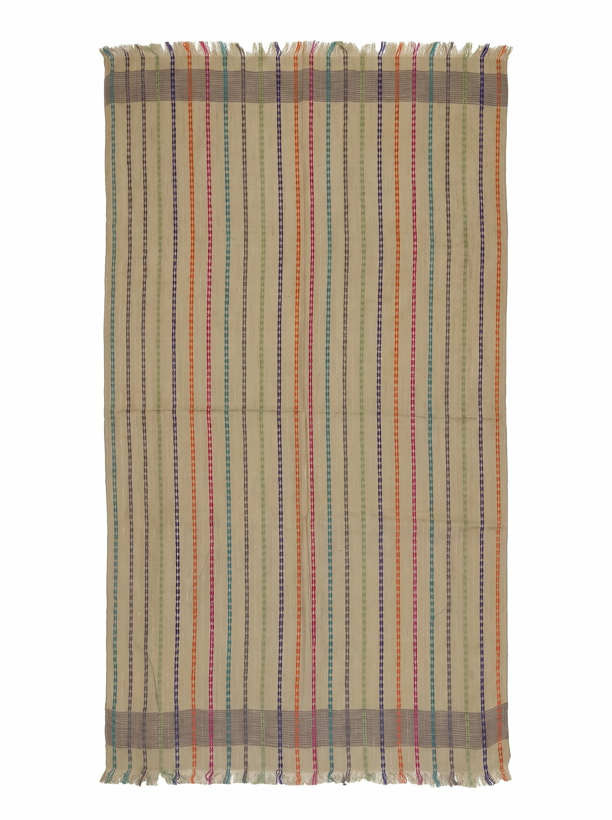 Viscose multi colour stripe dobby stole