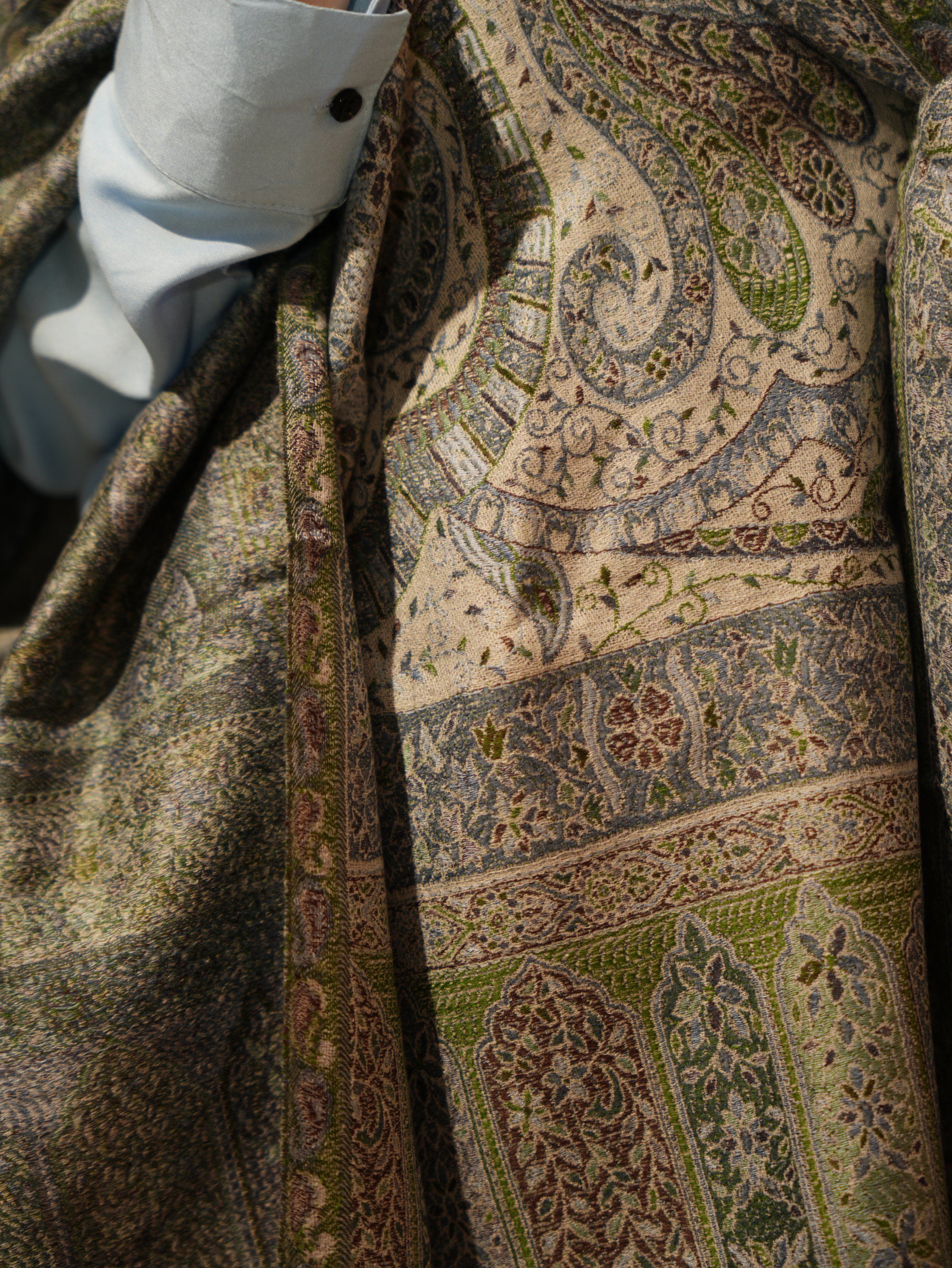 Karivani Women's Faux Pashmina Stole - Jamawar Jaal Stole