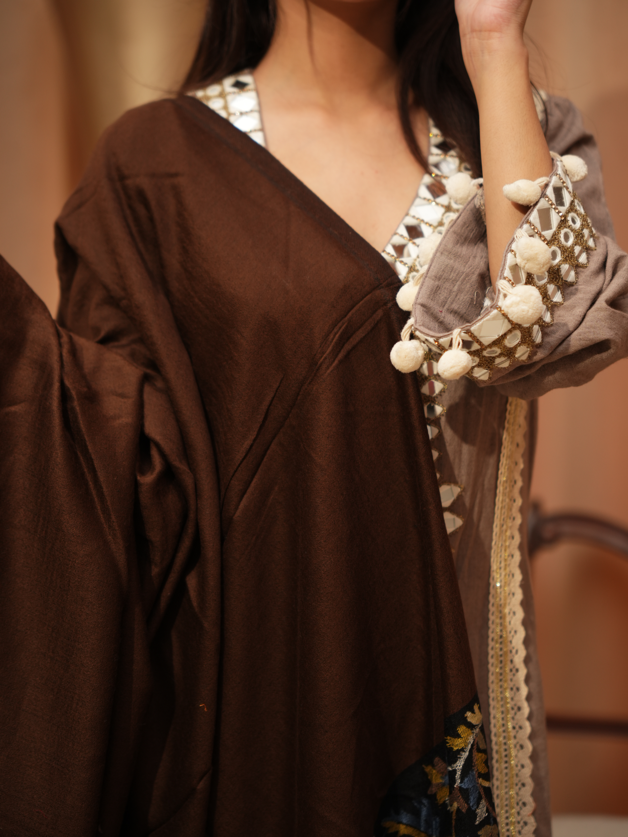 Karivani Women's Faux Pashmina Shawl - Ambi Palla Shawl