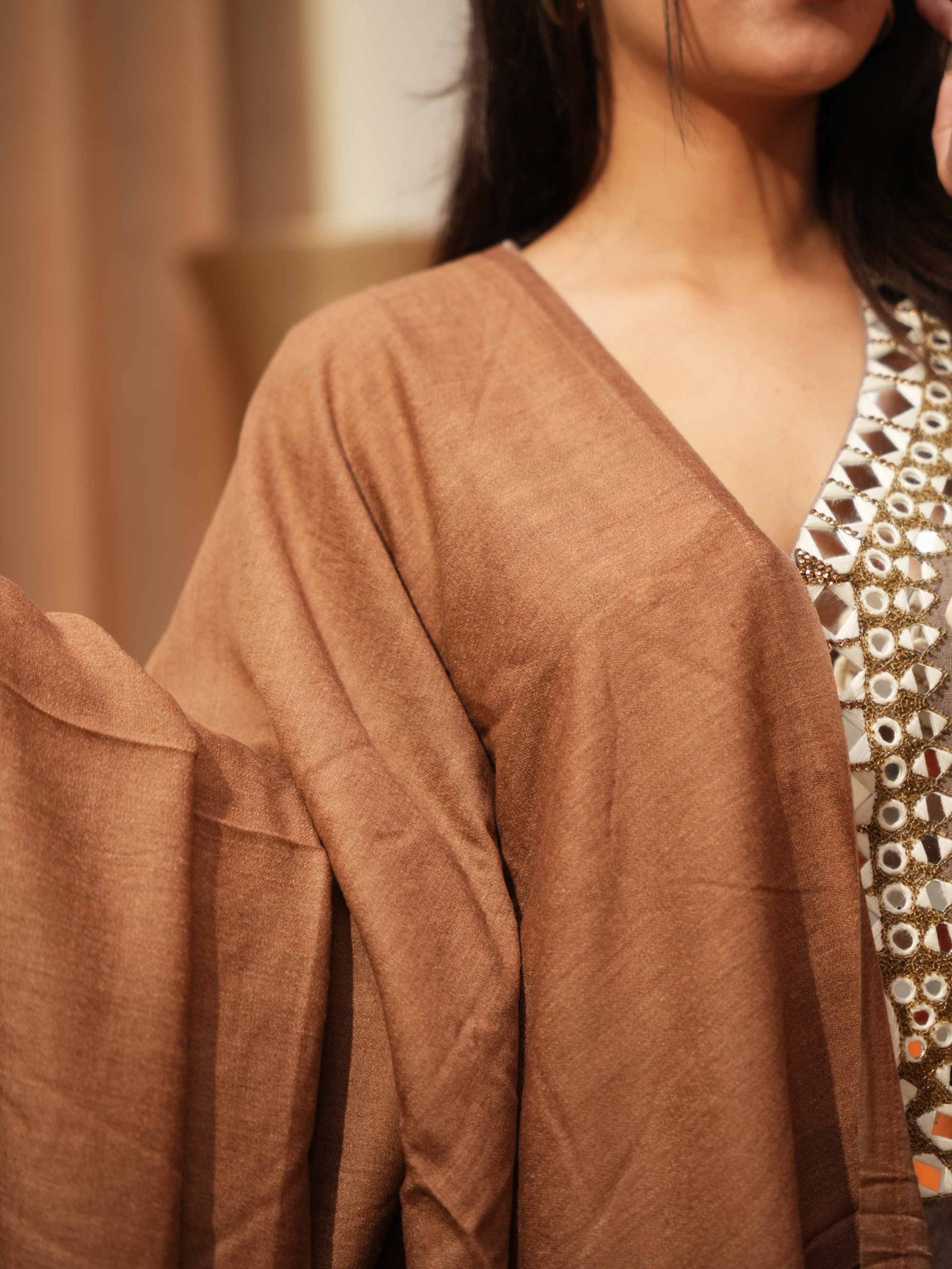 Karivani Women's Faux Pashmina Shawl - Multi Kani Palla Shawl