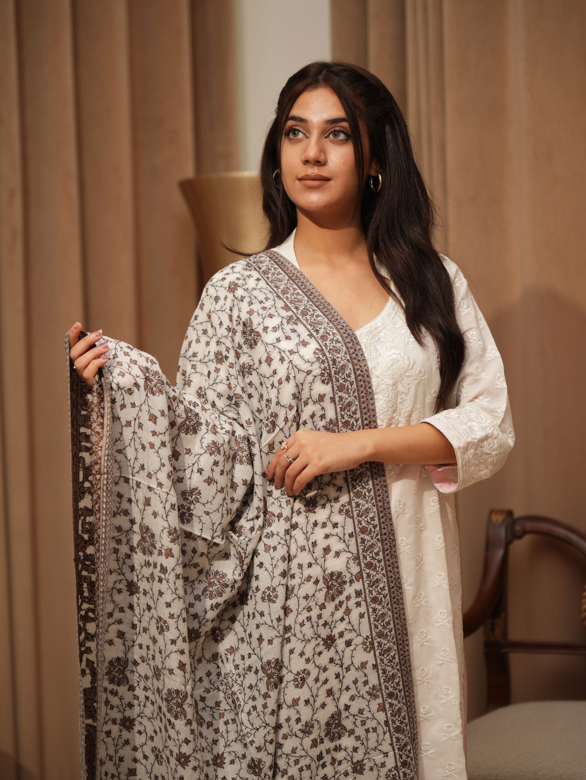 Karivani Women's Faux Pashmina Stole - Kani Stole