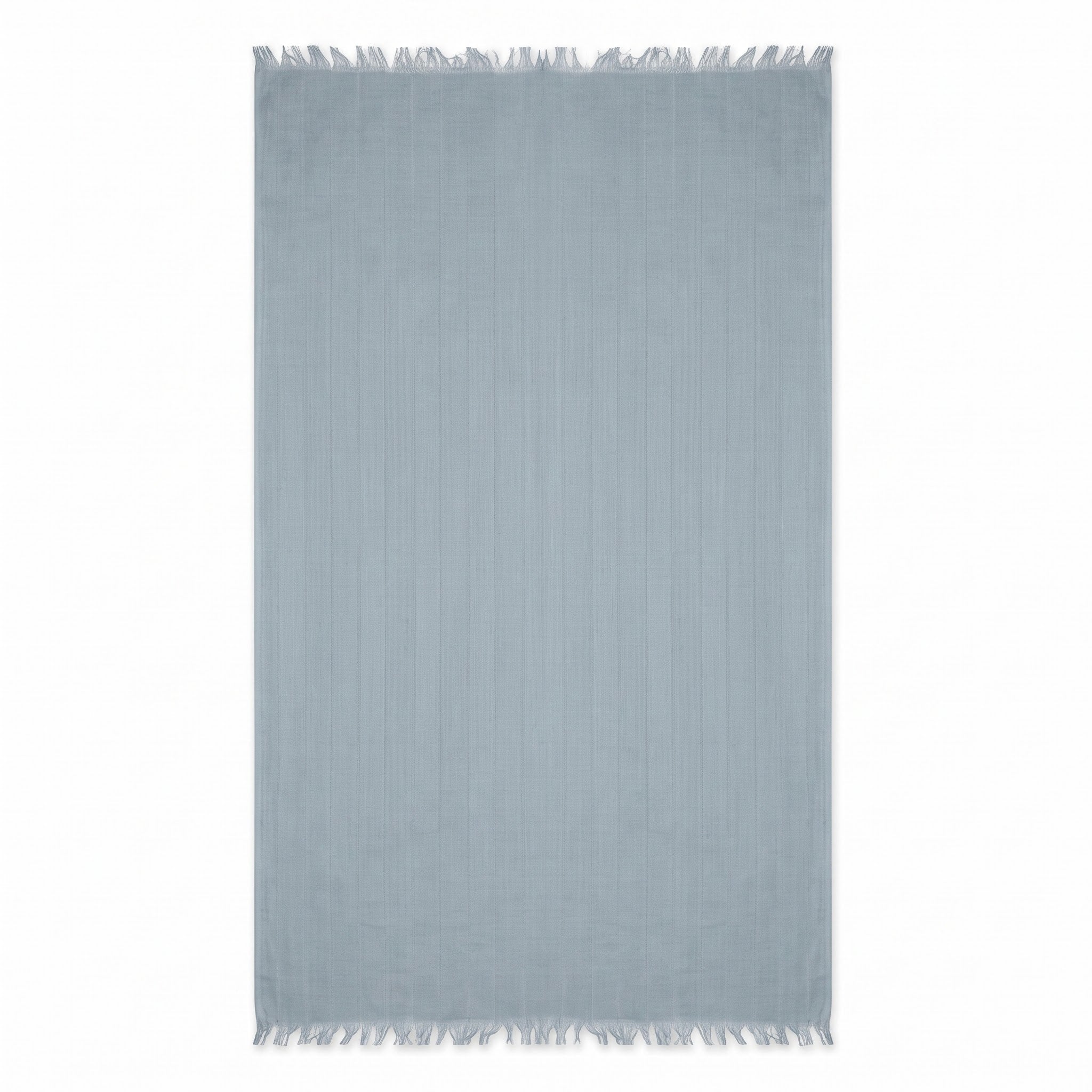 Blue Solid Cotton Stole
