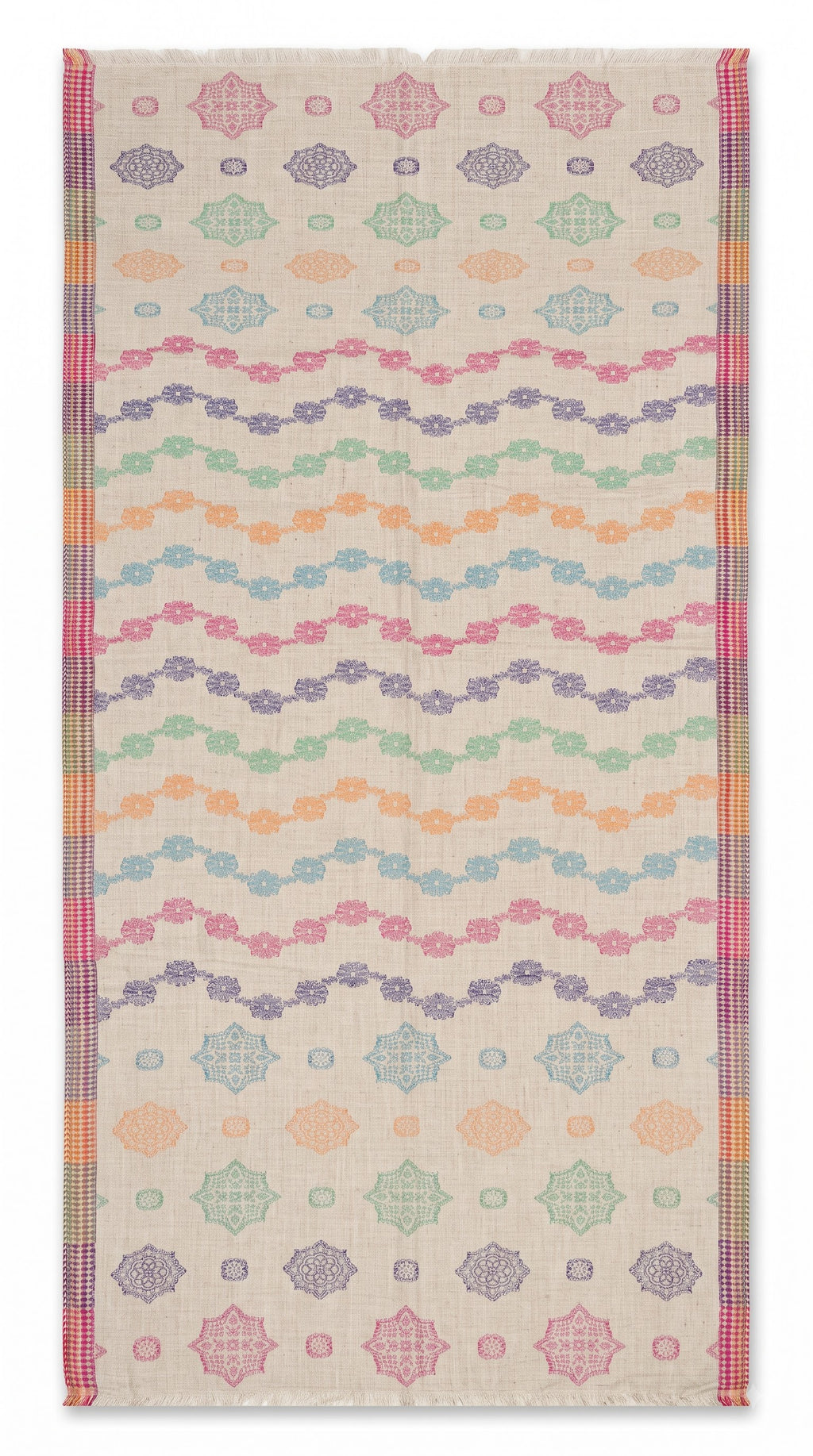 Melange Jacquard Viscose Stole