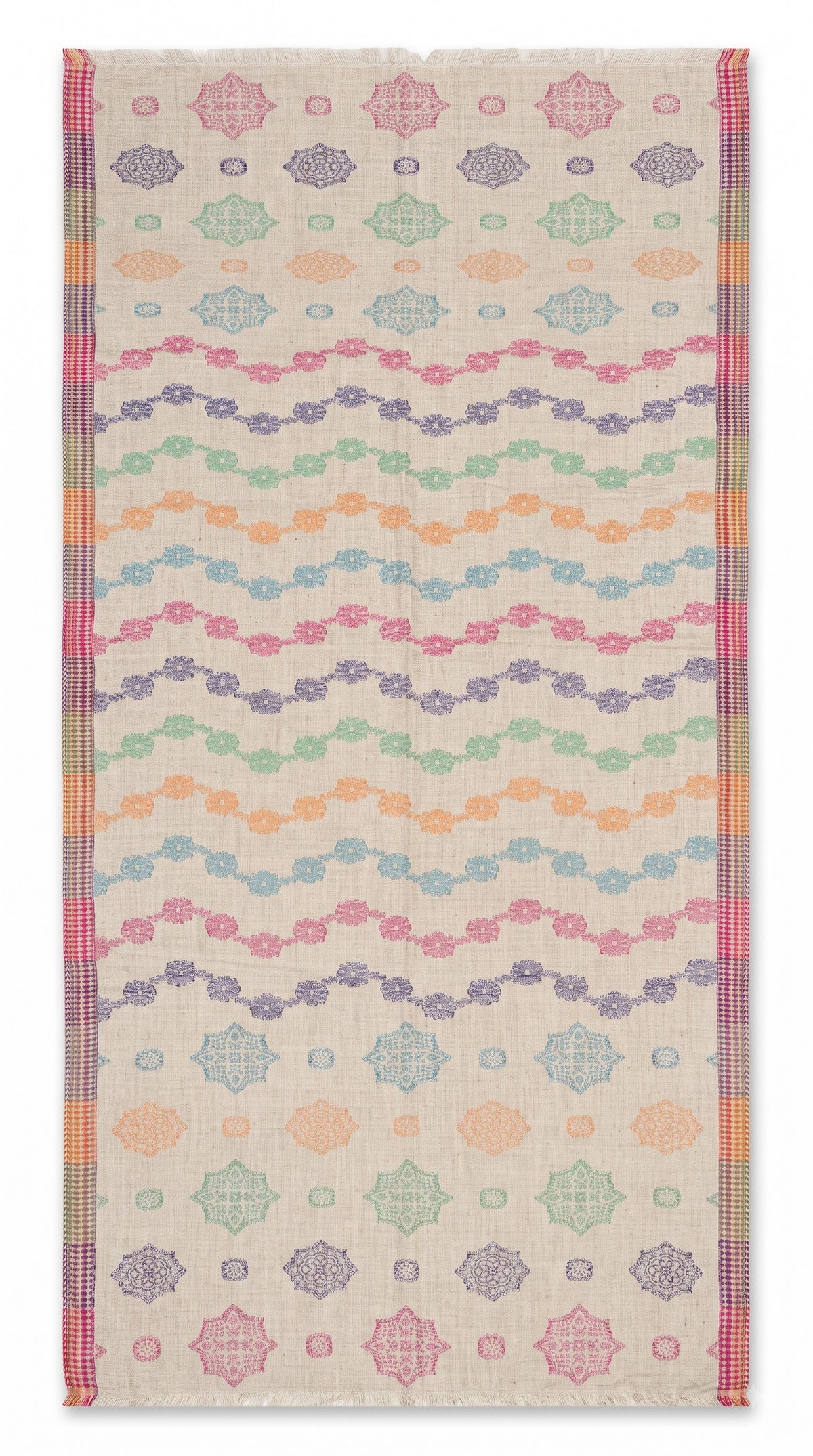 Melange Jacquard Viscose Stole