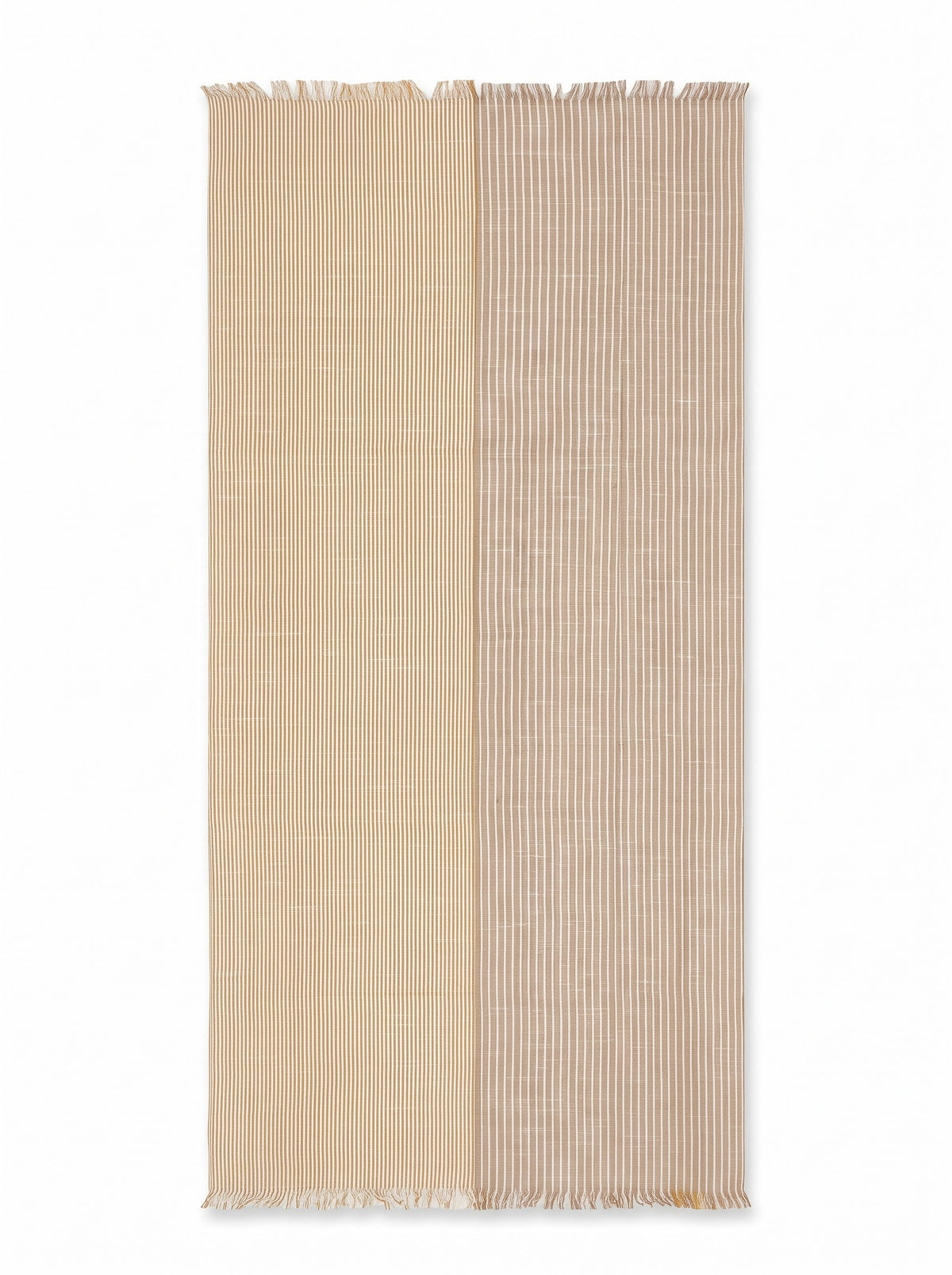 Half & Half Striped Viscose Stole