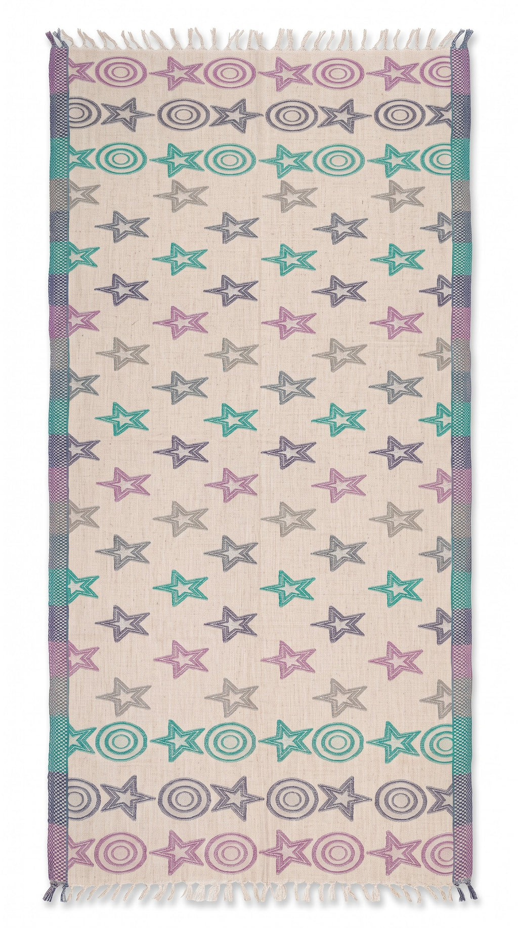 Melange Jacquard Viscose Stole