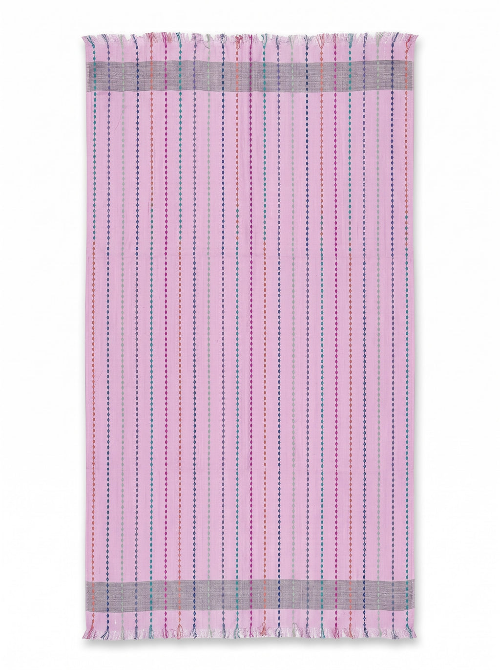 Viscose multi colour stripe dobby stole