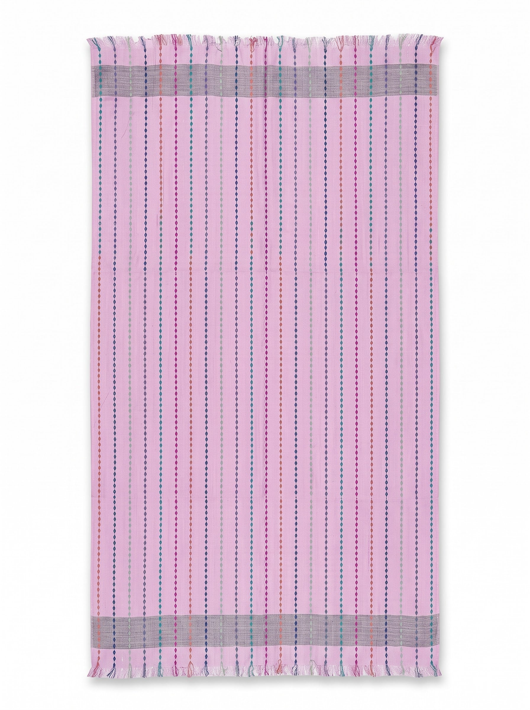 Viscose multi colour stripe dobby stole