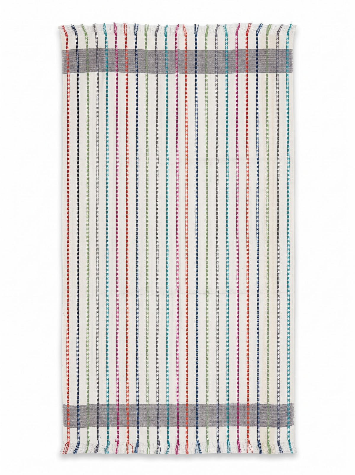Viscose multi colour stripe dobby stole