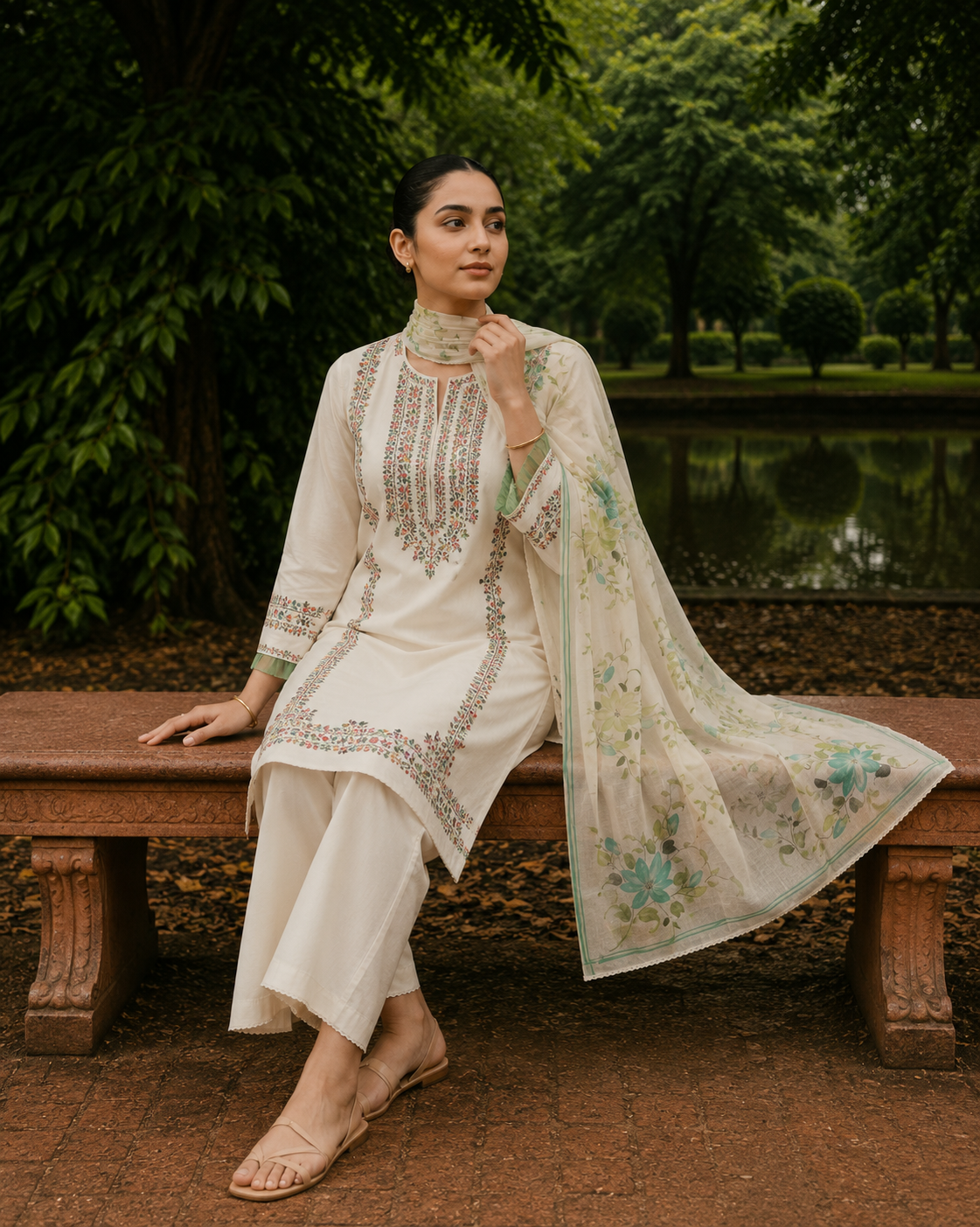 Karivani Luxury Hand Paint Dupatta
